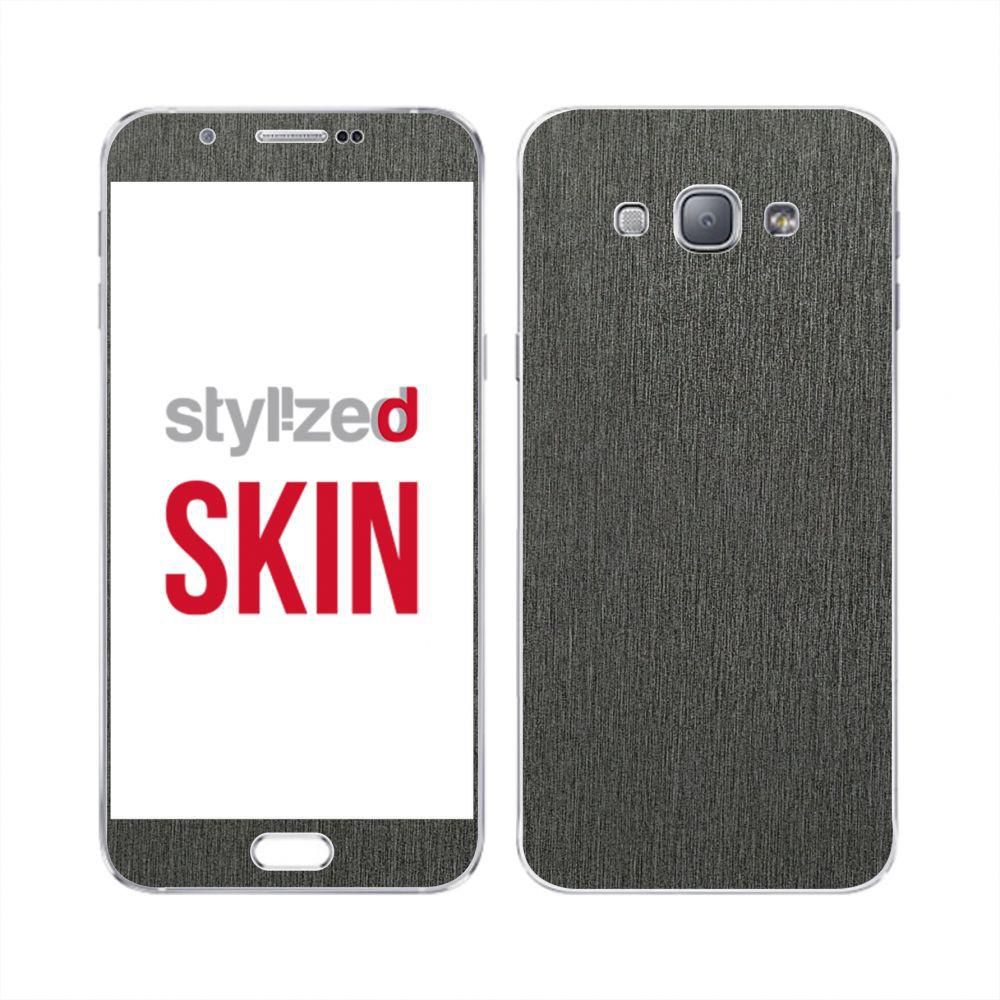 Stylizedd Vinyl Skin Decal Body Wrap for Samsung Galaxy A8 (2016) - Brushed Steel