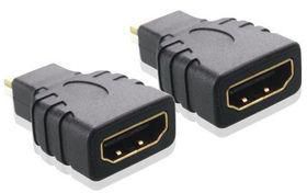 Cable Matters 2 Pack Gold Plated Micro Hdmi To Hdmi Male To Female Adapter