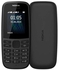 Nokia 105 - DUAL SIM 4th Edition, FM RADIO,1.77" - Black
