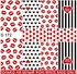 Magenta Nails 1 ورقة من ملصقات فن الأظافر مصممة باستخدام قلوب وشغاة- S172