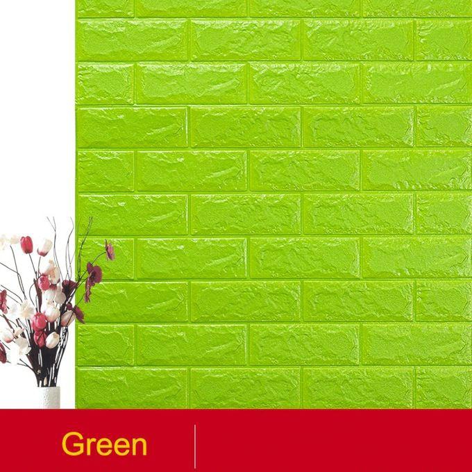 Generic Green Pe Foam 3D Self Adhesive Brick Large Wallpaper Sticker