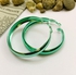 Fashion Cute Color Classic Rounded Hoops Earrings For Women Green