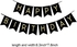 Black Happy Birthday Banner And 5 Gold Confetti Latex Balloons