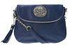 Canal Collection Multi Purpose Flap Top Crossbody Bag with Emblemnavy Blue