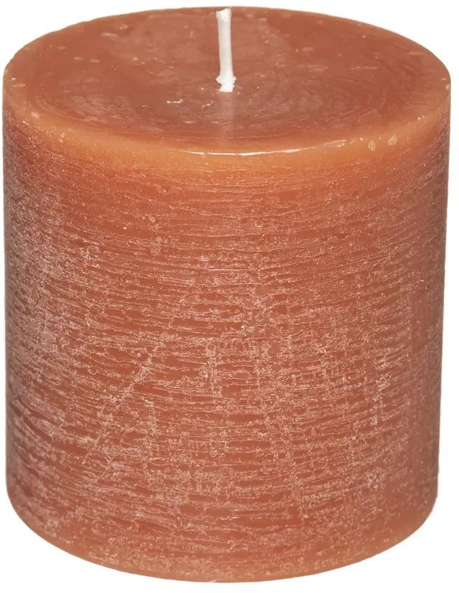 Comptoir de la Bougie Rustic Wax Pillar Candle (6.7 x 7 cm, Amber)
