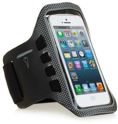 Dots Series Apple iPhone 5 5C 5S iPod Touch 5 Gym Fitness Waterproof Sports Armband Band Cover Pouch Case -(Grey)