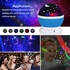 Ntech Techvida Kids Star Night Light, 360-Degree Romantic Rotating Star Moon Sky Projector Night Projector Light Lamp Colors Changing With USB Cable, Best For Children Baby Bedroom &amp; Party Decorations