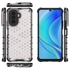 For Huawei Nova Y71 4G , Shockproof Honeycomb Pattern Phone Case Cover - Transparent