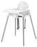 Ikea Highchair For Kids With Safety Belt,White Colour
