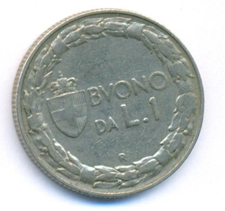 المملكة الايطاليه 1 ليره فيكتور عيمانويل الثالث 1924 R