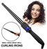 LED Tapered Wand 32mm Curling Iron Ceramic Hair Curler