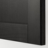 METOD Top cabinet for fridge/freezer - white/Lerhyttan black stained 60x40 cm