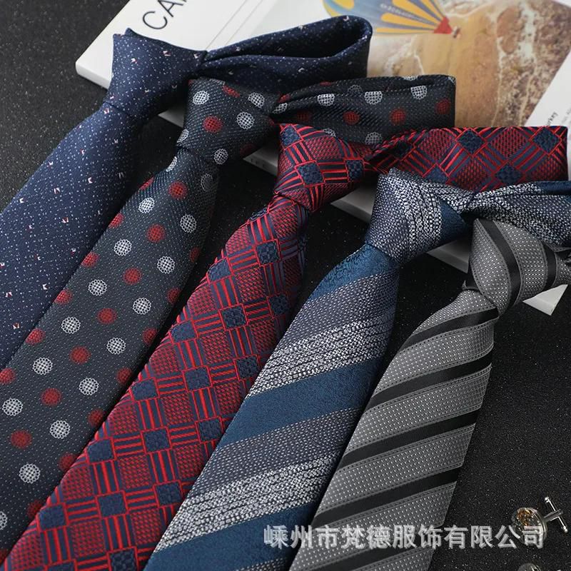 Business Man Accessories Men's Formal Tie Striped Blue Gray Necktie Wide Tie Gift For Man Office Wedding Party Cravat Free Shipp