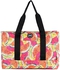 Red Water Melo Slices & Red Black Tie Dye Double Face Tote Bag