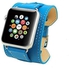 PU Leather Watch Band Strap for 38mm Apple Watch Blue