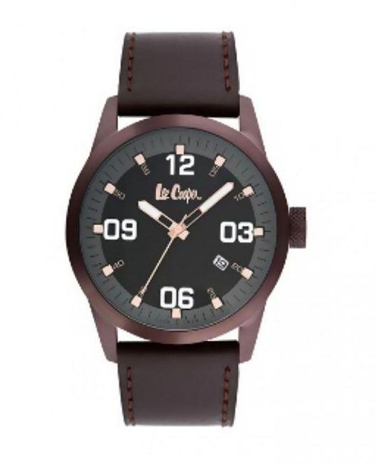 Lee Cooper LC-34G-F - Leather Watch - Brown