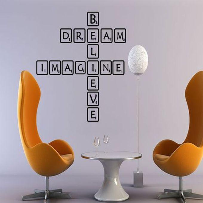Decorative Wall Sticker - Puzzle Believe, Dream, Imagine