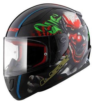 LS2 HELMET FF353 RAPID Full Face Racing Helmet - Size Large - Color Happy Dreams Black
