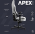 Navodesk Apex Chair, Premium Ergonomic Soft Fabric Gaming Chair With Memory Foam Pillows, Magnetic Headrest &amp; Integrated Lumbar Support, M, Light Grey