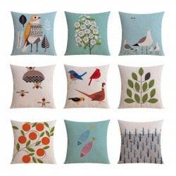 9PCS Good Quality Nature Home Decoration Linen Cushion Covers