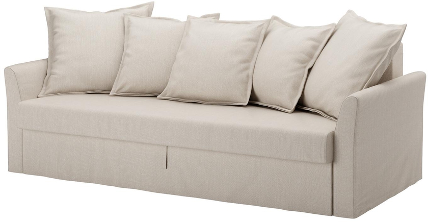 HOLMSUND Three-seat sofa-bed cover - Nordvalla beige