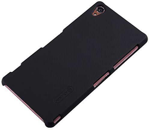 Nillkin Black Frosted Shield Hard Back Case Cover For Xperia Z3   Screen Guard
