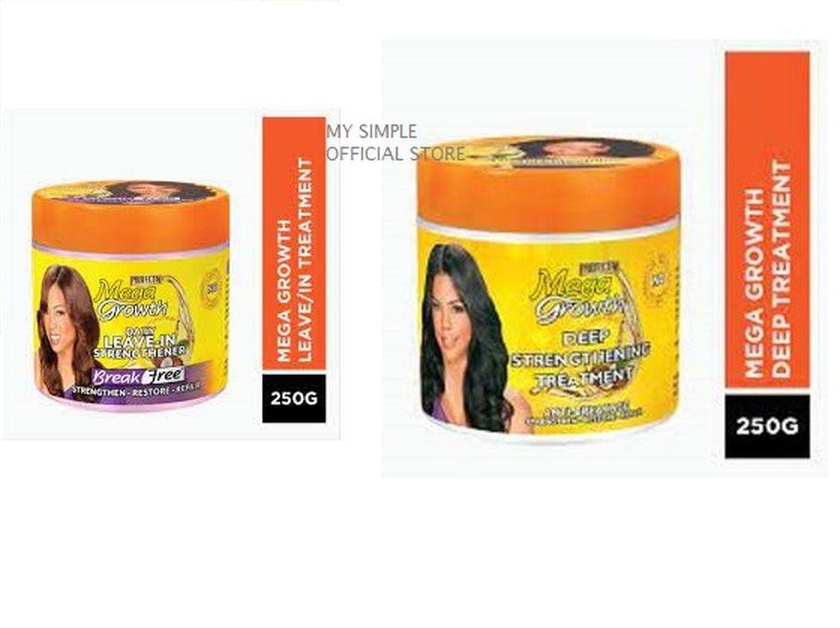 Mega Growth Strengthening Treatment 250g + Daily Leave In 250g