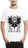 Ibrand H588 Unisex Printed T-Shirt - White, Medium