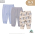 Hudson Baby Long Pants Set 3pcs 0-9 Months - 3 Sizes (2 Options)