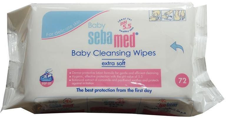 Sebamed Baby Wet Wipes, 72 Pieces
