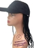 Fashion Baseball Cap With Box Braids Adjustable - BLACK 1B Braid Wig BLACK Hat