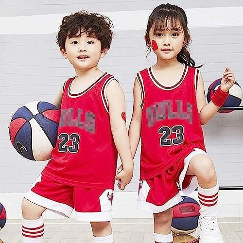 Children's Jersey - NBA Chicago Bulls #23 Michael Jordan Basketball Jersey, Sportswear Universal Sleeveless T-Shirt Shorts Jersey Set (3XS~2XL),XL145~155CM