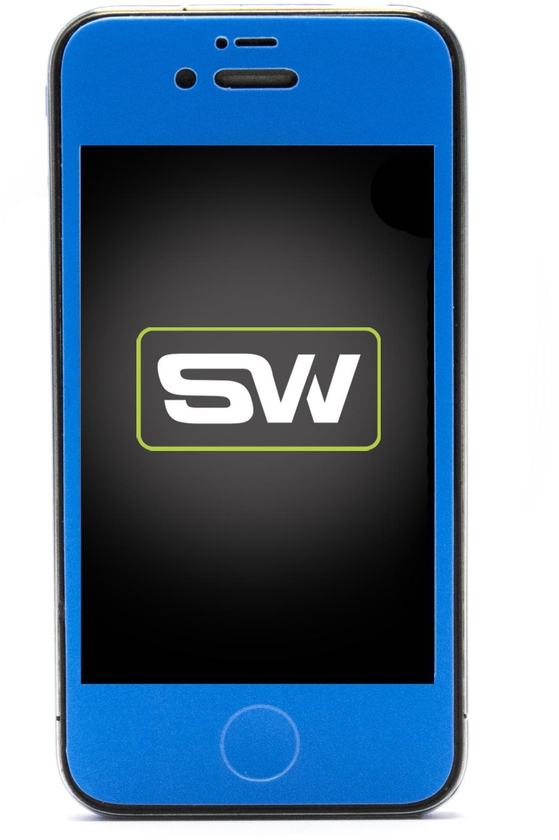 Slickwraps Glow Vivid Blue Wraps for iPhone 4/4s