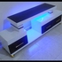 white and Black TV Stand with blue Led lights, 50% off Today only! tv stand on BusinessClaud, Businessclaud white and Black TV Stand with blue Led lights