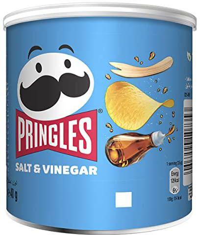 Pringles Salt & Vinegar Flavored Chips 40 grams Can