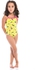 Basicxx 1-Piece Swimsuit for Toddler Girls Yellow 7-8 Years