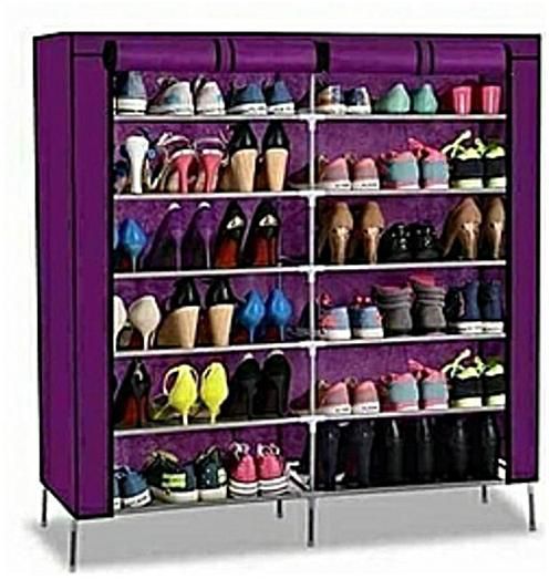 Generic Portable Shoe Rack - 36 pairs - Purple