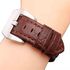 20mm Leather Strap compatible For Samsung galaxy watch 4 40MM 42mm 44mm 46MM Band Gear sport wrist bracelet samsung Galaxy Watch Active 2 40mm 44mm , gear s2 , amazfit GTS , Gtr , watch 3 41MM (brown)