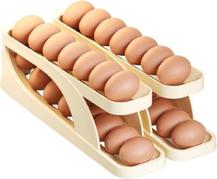14PCs Unique Slide Type Double Layer Egg Holder - 2pcs