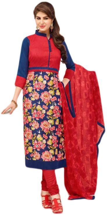 Readymade Fancy Salwar Suit For Women, Red, Size L, DAIRY054L