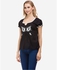 Ravin Embroidered Top - Black