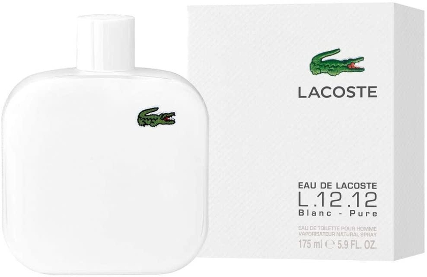 Lacoste Eau De Lacoste L.12.12 Blanc for Men, 5.9 oz EDT Spray.