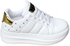 Sh Sneaker For Woman- White And Gold