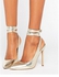 ASOS PIPE DOWN Pointed High Heels - Gold