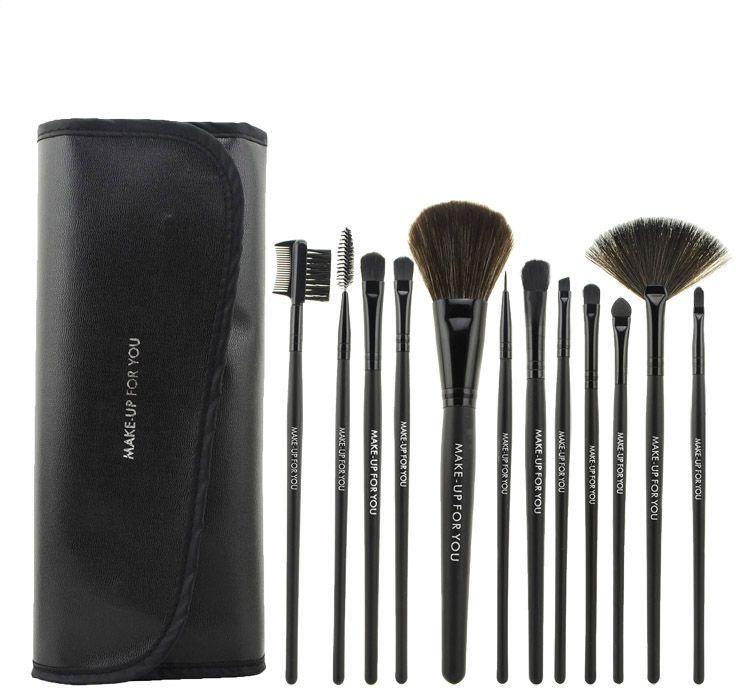 Professional Makeup Brushes, Set of 12-Piece [FAS-MB-09-B]