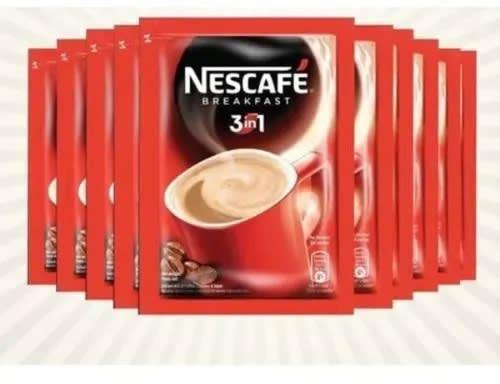 3-in-1 Nescafe Breakfast Coffee - 25g-10 Sachets In Roll - 20 Rolls - 1 Carton