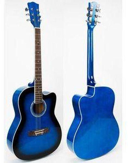 Medium Sized Acoustic Guitar 38 Inch Blue