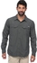 Columbia CLAM7453-02804 Silver Ridge Long Sleeve Polo Shirt for Men - M, Grill
