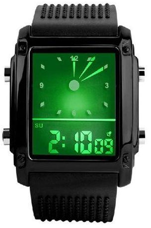 HONHX Unisex Womens Mens Digital Led Chronograph Quartz Sport Wrist Watch BK