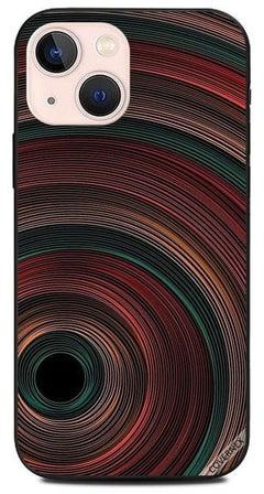 Circles Illusion Printed Protective Case Cover For Apple iPhone 13 Mini Multicolour